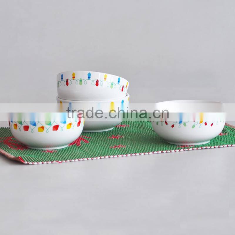 CERAMIC ROUND BOWL WITH M&M BRANDING