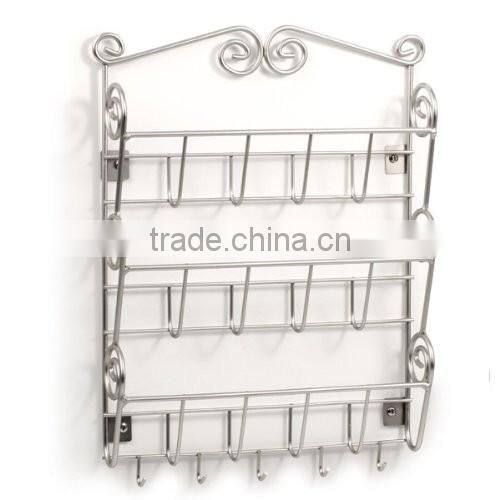 3 Tiers Office Kitchen Wall Mount Organizer Mail Holder With Key Rack Holder