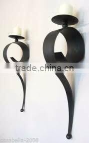 iron metal wall antique tealight holder