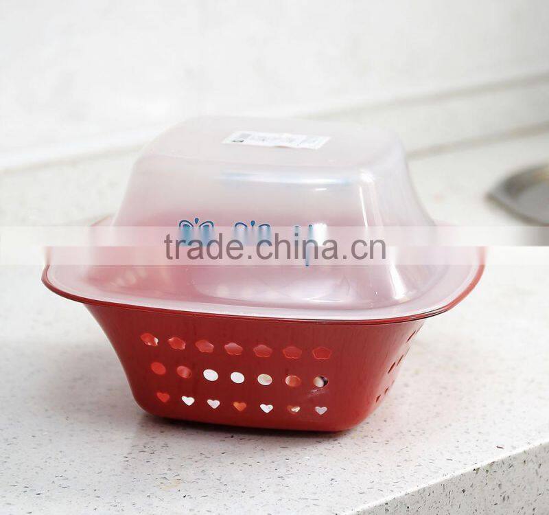 PP Double drop of fruit and vegetable basket