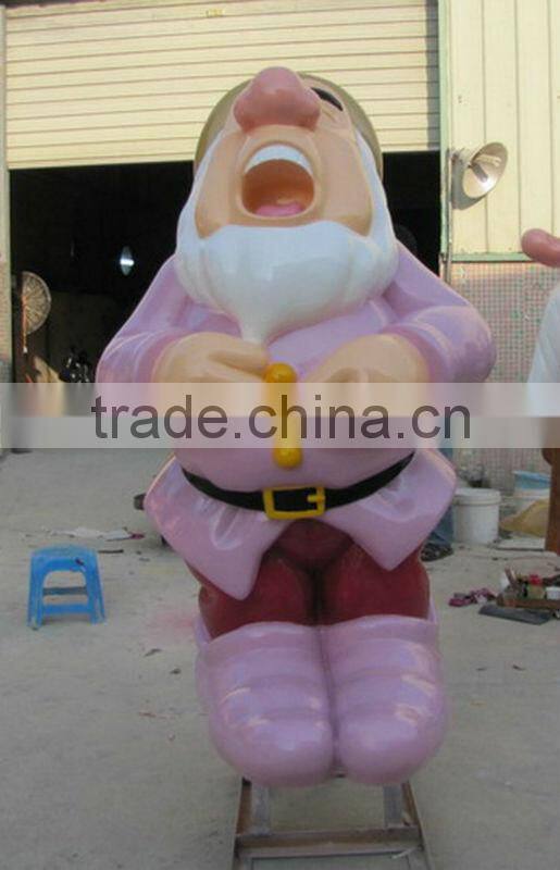 Large fiberglass santa