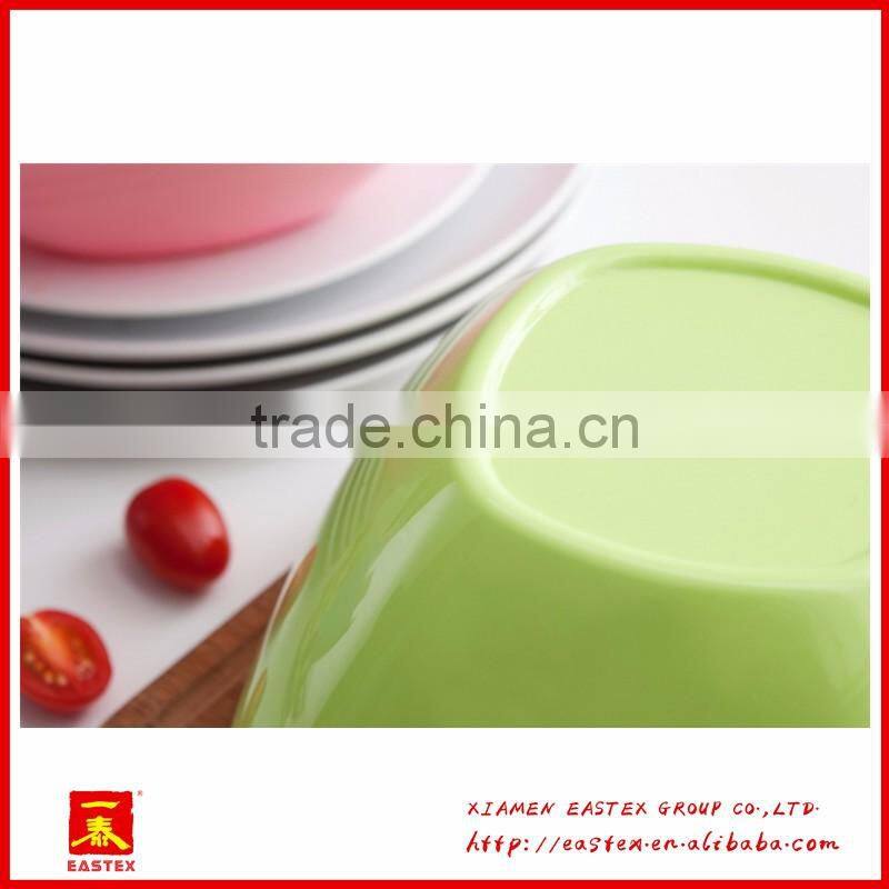 Candy color Plastic bowl salad bowl cheap round bowl