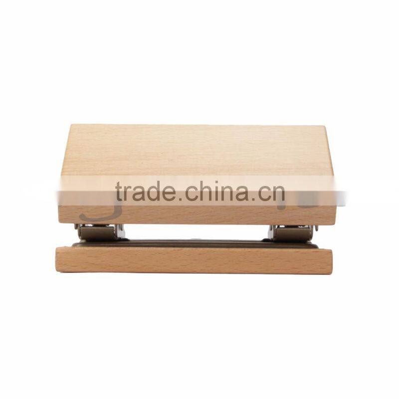 Office Stationery Wooden Paper Hole Punch Machine