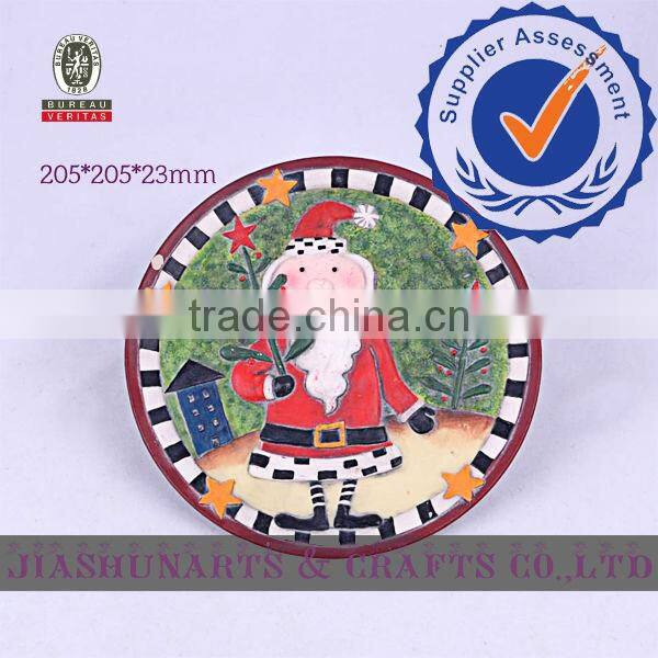 Christmas Santa Claus Ceramic Wall Decorative Plates