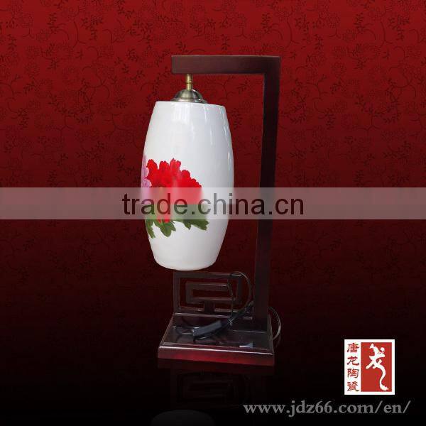 High gloss excellent quality bone china blue white chinese lamp for new year gift