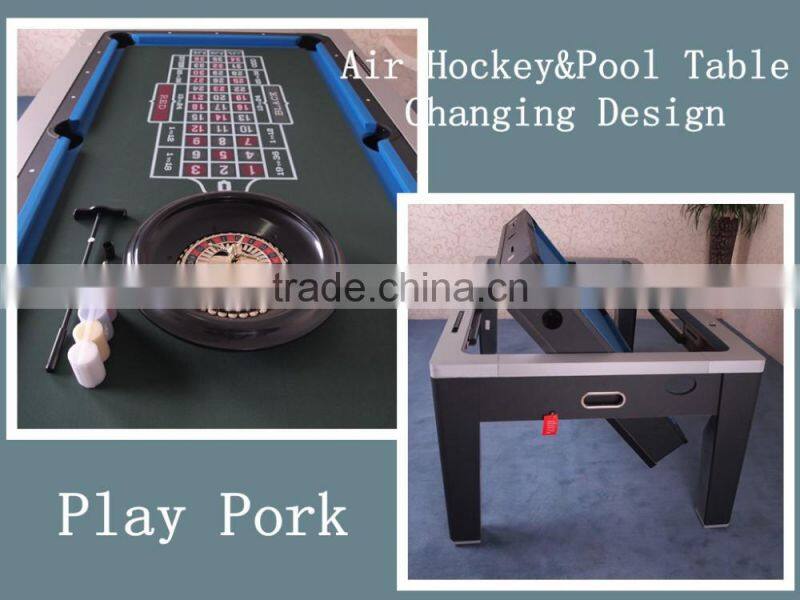 sports table 3-in-1 billiard dinning air hockey tennis pool table for sale