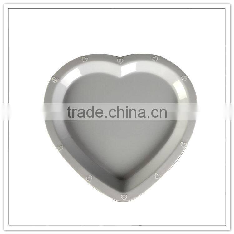 New bone China bulk white unique heart shaped dinner plates daily needs sorbet estampadora for wedding