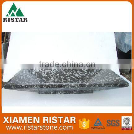 Cheap square black marble stone bathroom basins and stone sinks RST-SB032