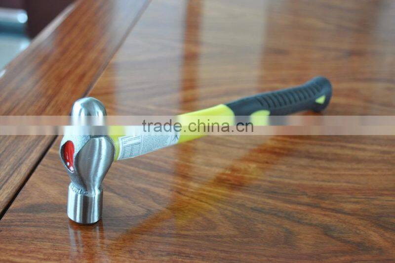 British type ball pein hammer with fiberglass handle