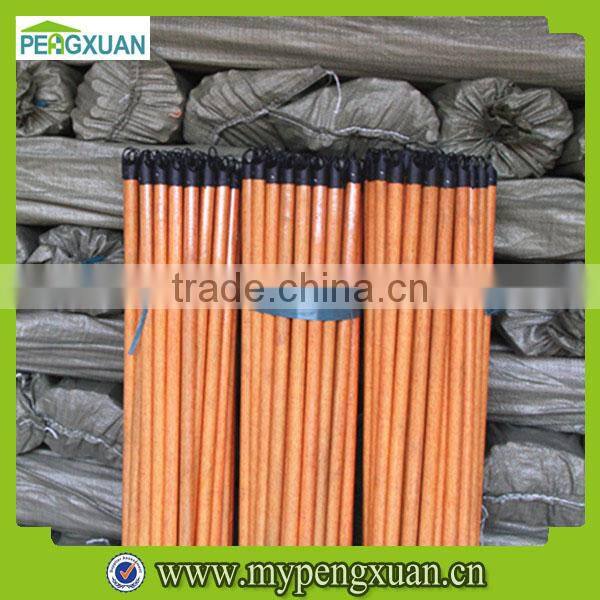 pvc broom handle wood with plastic cap end