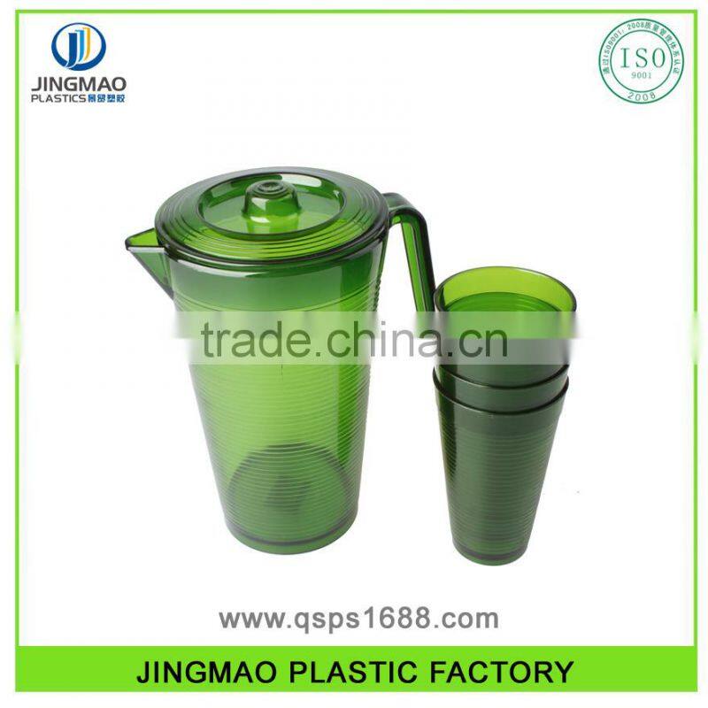 High Quality Fashion Normal Size Plastic Glass Pitcher With 4 Cups