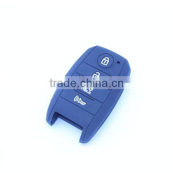 Silicone car key jacket for hyundaikia 4 buttons, silicone car key covers