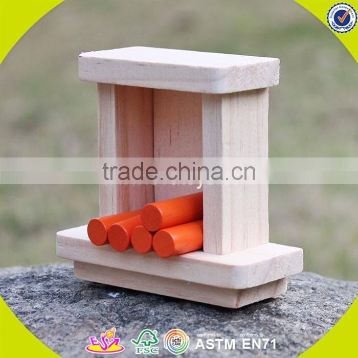 Wholesale kids furniture toys wooden doll house furniture best children wooden miniature doll house furniture W06B055-S