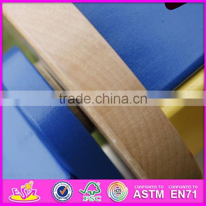 2016 hot sale baby wooden push car, top fashion kids wooden push car, cheap children wooden push car W05C064