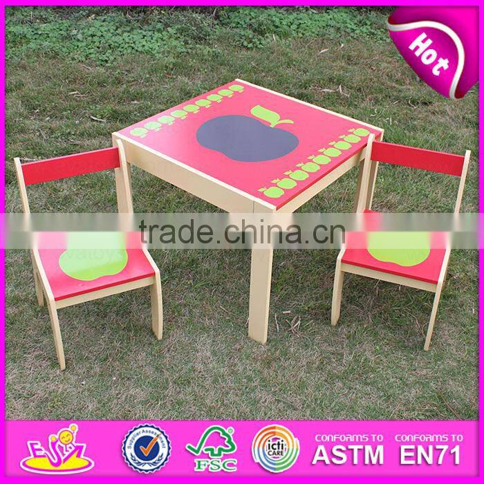 2016 new design baby wooden study desk., fashion kids wooden study desk, popular chidlren wooden study desk W08G179