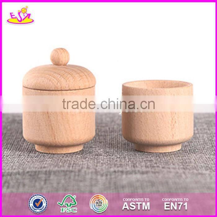 2017 New design preschool toddlers natural wooden dinner set toys W10B178