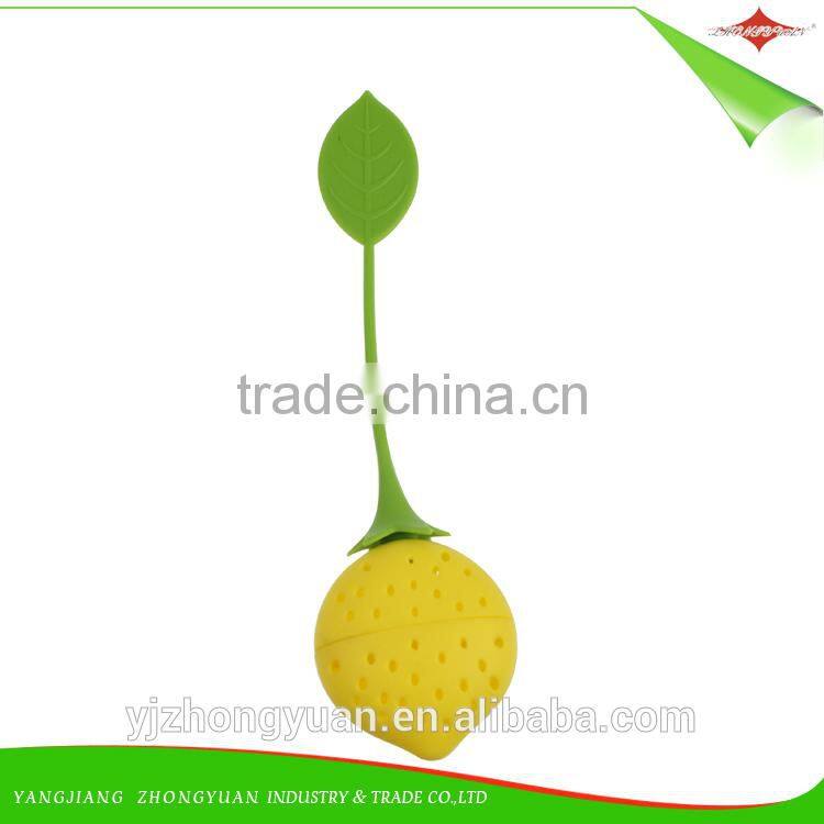 ZY-F1126 cute strawberry design silicone tea leaf strainer infuser diffuser filter
