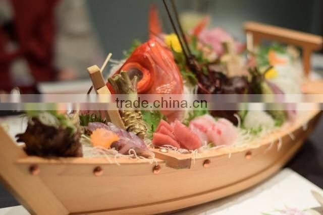 Hinoki Wood Tairyo Sashimi Ship Boat Natural Color