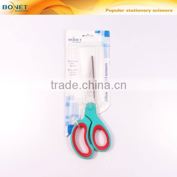S62002 5-1/2" customized sharp-point plastic handle Stainless steel office scissors