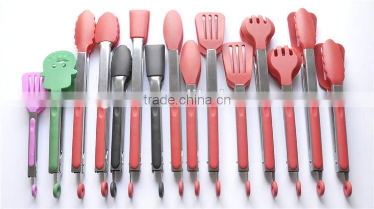 Home 4 Pack Stainless Steel Mini Silicone Cooking Hand Tongs