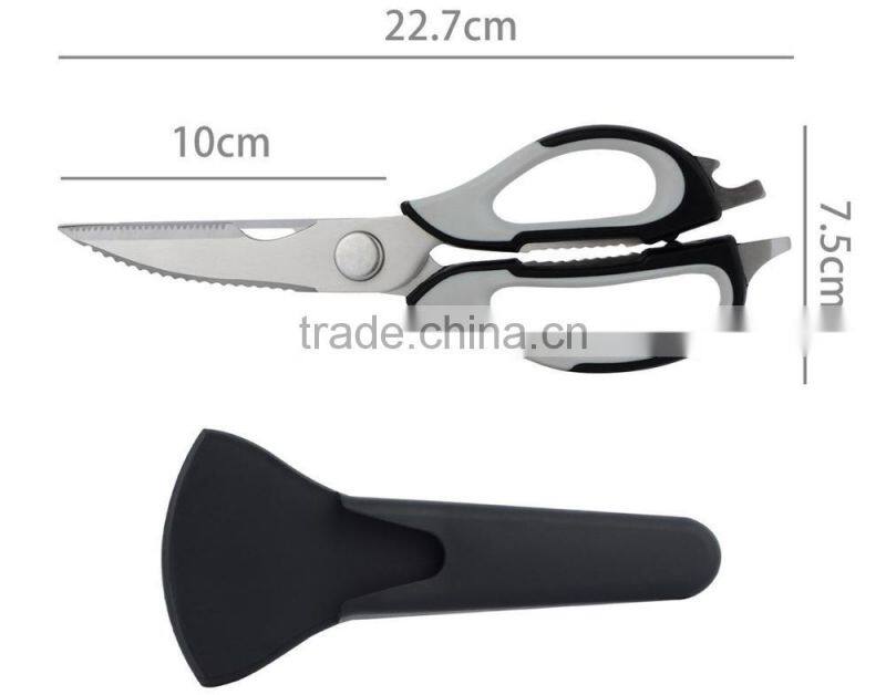 8-in-1 Multi-Purpose Utensils with Magnetic Holder Multifuntional Kitchen Scissors