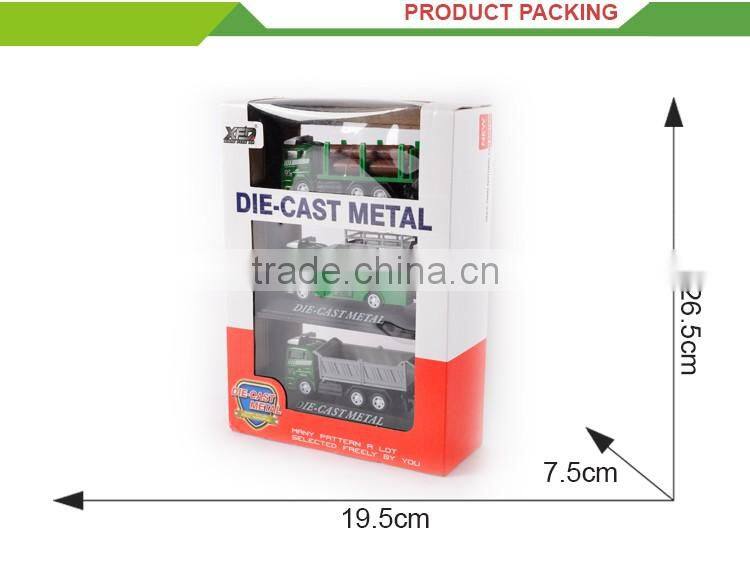 Top selling 1:60 high quailty diecast model metal toy truck and trailer