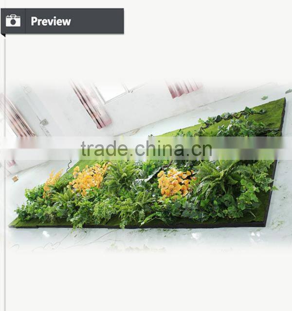 High quality artificial vertical garden cheap green artificial plants wall