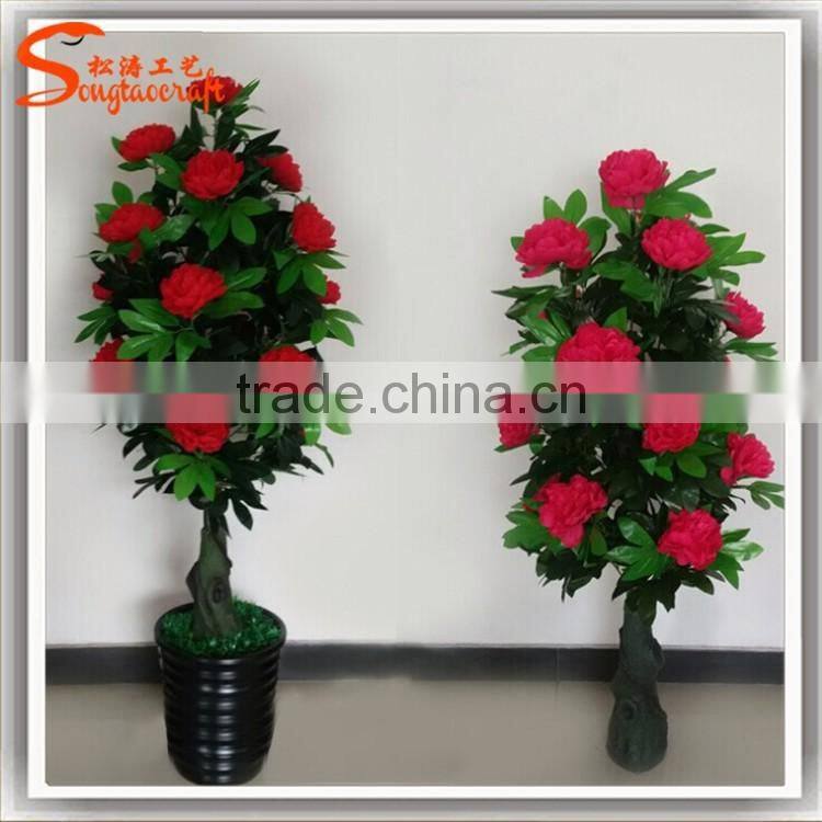 Home decoration artificial flower pottedplants grden decoration cheap price artificial flower potted plants for sale