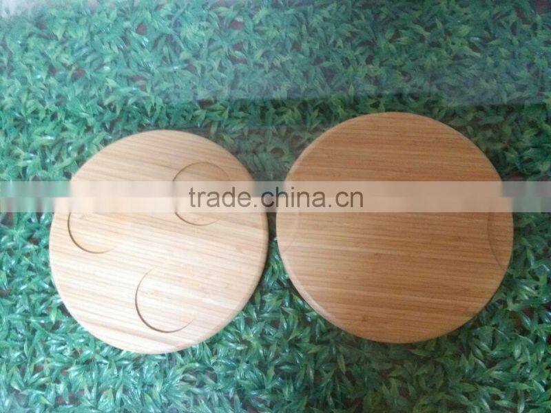 High quality bamboo cup coaster plate