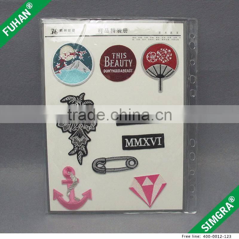 Wholesale OEM Design Personalized Shape Garment Embroidery Badges