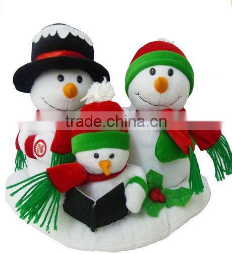 snowman head decoration christmas kids big plush snowman head