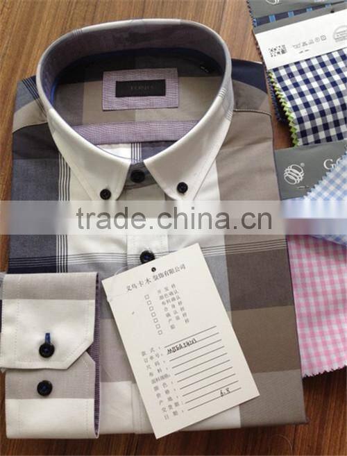 New designer check shirts Button Down Collar plaids/checks shirts for man