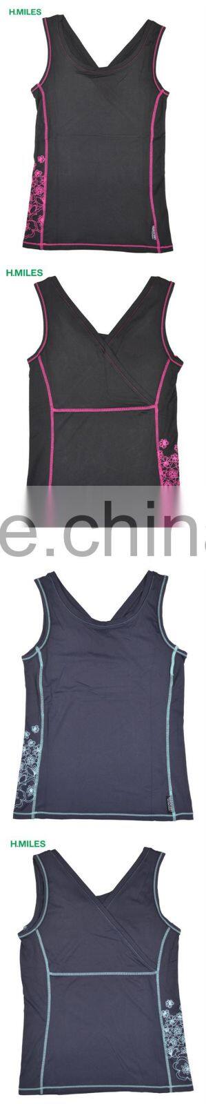 Wholesale fashionable ladies athletic gym sexy women running singlet