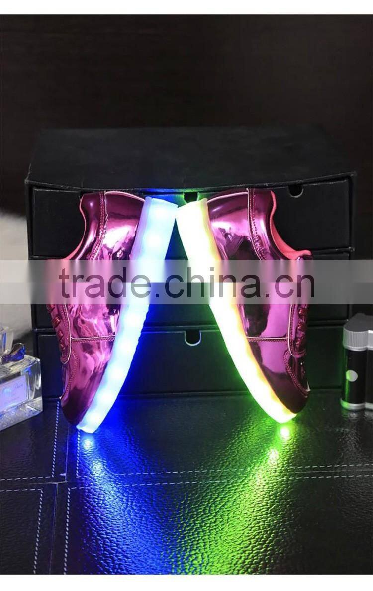 HFR-TS-46-11 2016 hot sale rechargeable italian leather baby shoes