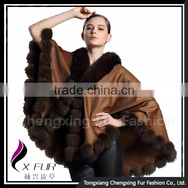 CX-B-P-22C Hot Selling Wool Winter Warm Shawl For Women