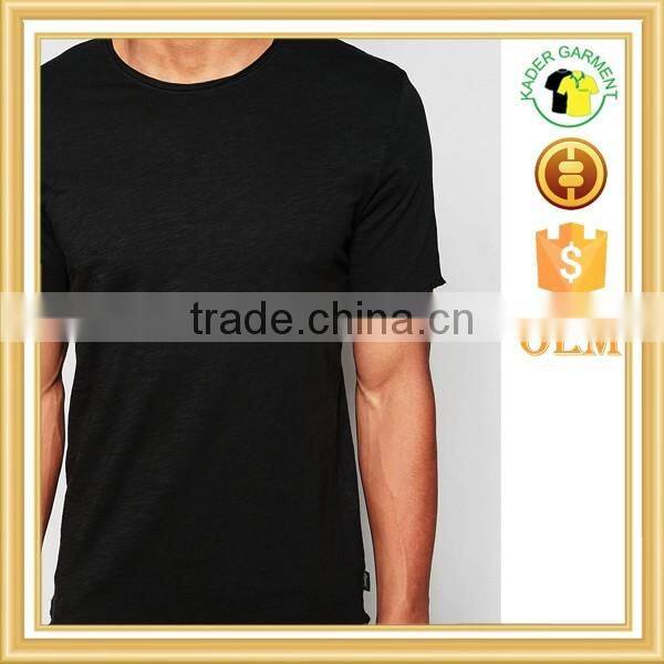 Wholesale blank t shirts bamboo t shirts curved hem in bulk