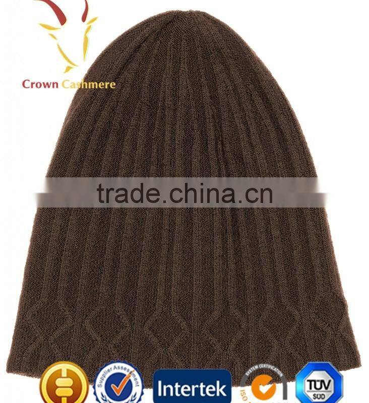 Cable design Custome Winter Knitted Chunky Hats for women and men