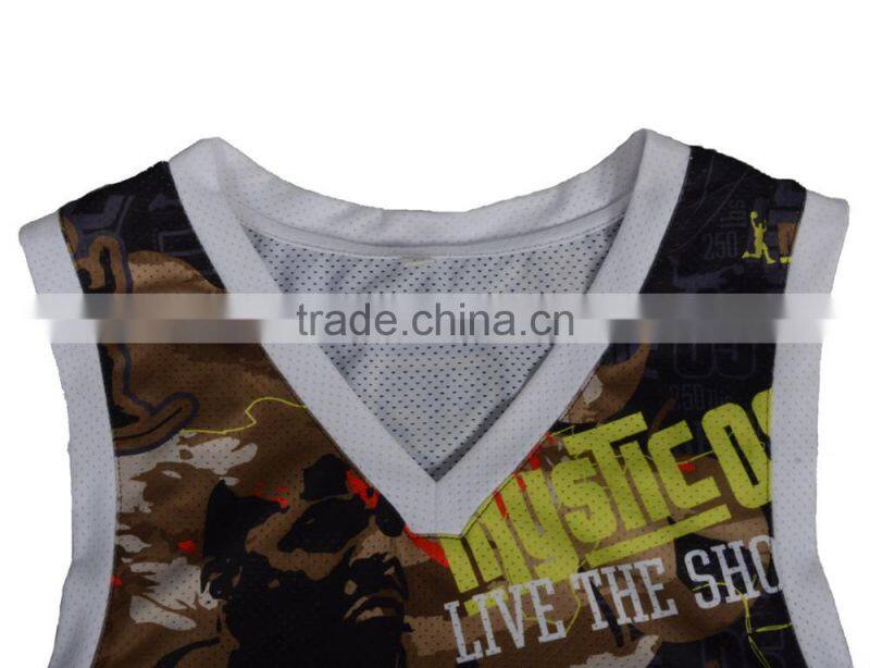 mens new dry fit polyester sublimation basketball jersey uniform design