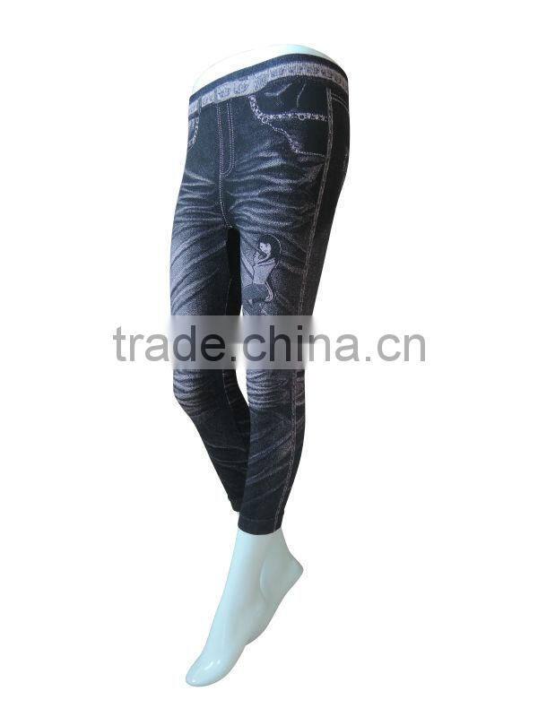 Jeans printing leggings seamless woman underwear ladies seamless leggings