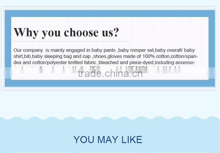 Fashionable spring and autumn 100% cotton baby pants