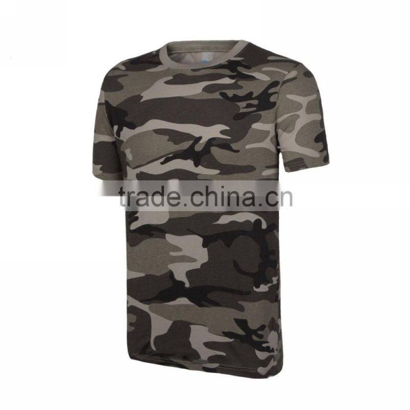 good sale camouflage short sleeve cotton tee shirt clothing manufacturers in China