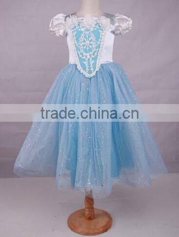 Children Party Cinderella Princess Dress With Cloak
