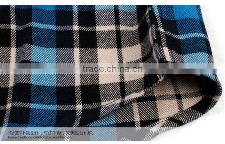 Mens custom flannel shirts checks plaid casual shirts for man wholesale