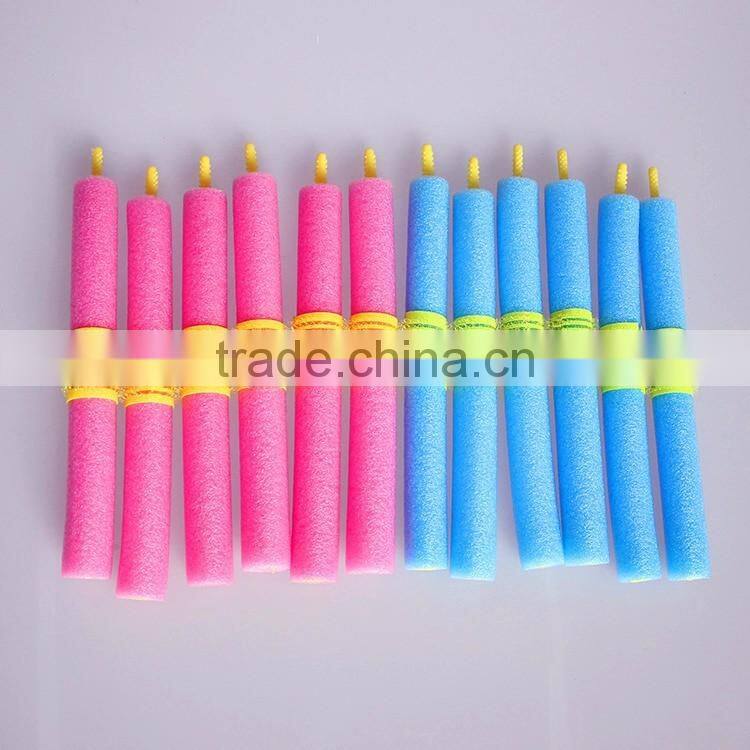 SOFT FOAM BENDY HAIR CURLER ROLLERS FOR SEXY HAIR 12pcs/set Soft Foam Anion Bendy Sponge Hair Rollers Curlers Cling