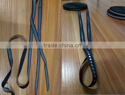 Silver dots polyester custom printed reflective nylon webbing