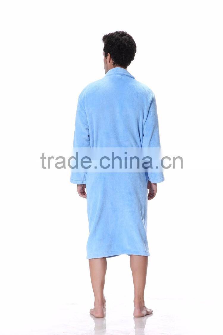 coral fleece beauty bathrobe unisex salon beauty bathrobe