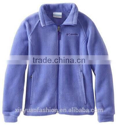 2014 hot sale long girl orange polar fleece blanket coat jacket