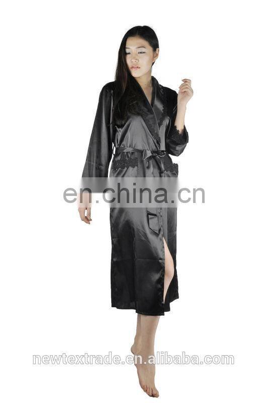 customize roomy sexy satin kimono dress sexy night dress