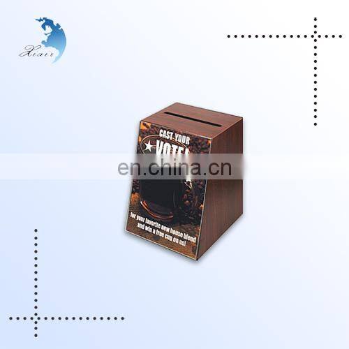 Custom logo wood display advice box wood packaging box with long service life