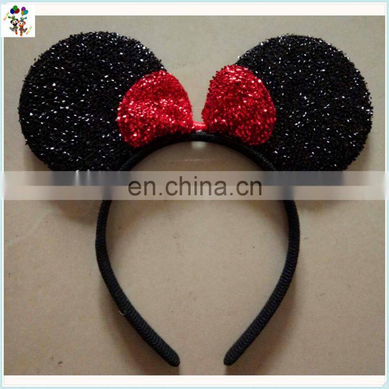 Children Unisex Party Minnie Mouse Ears Headband and Gloves Set HPC-0722